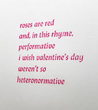 Roses are red / notecard